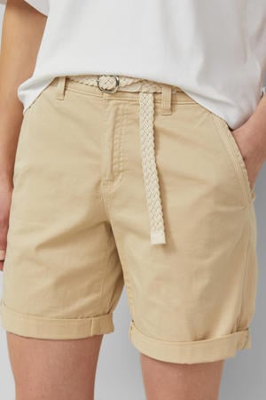 regular waist chino short beige