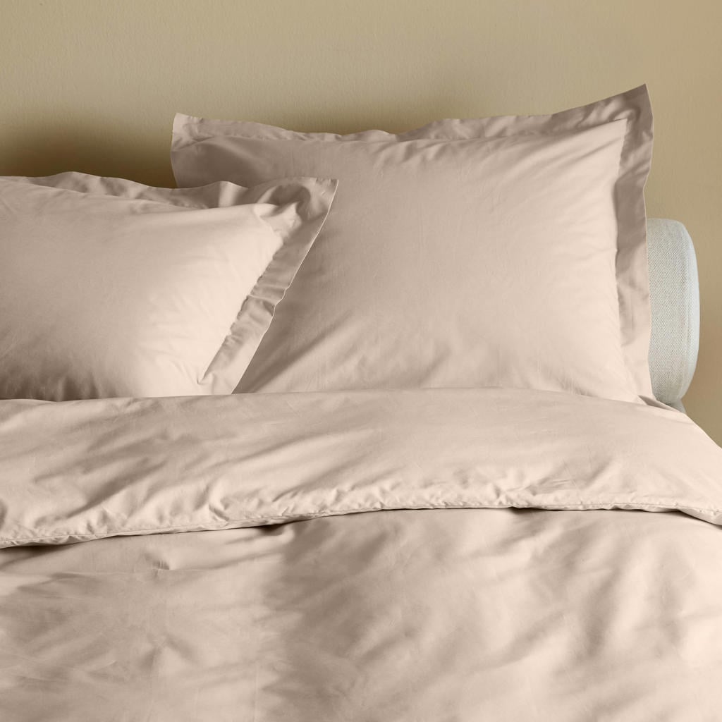 Studio LIVIT percale katoenen lits-jumeaux dekbedovertrek 240x220 cm - zand