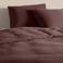 NOUS Living mousseline 1-persoons dekbedovertrek 140x200 cm - donkerbruin