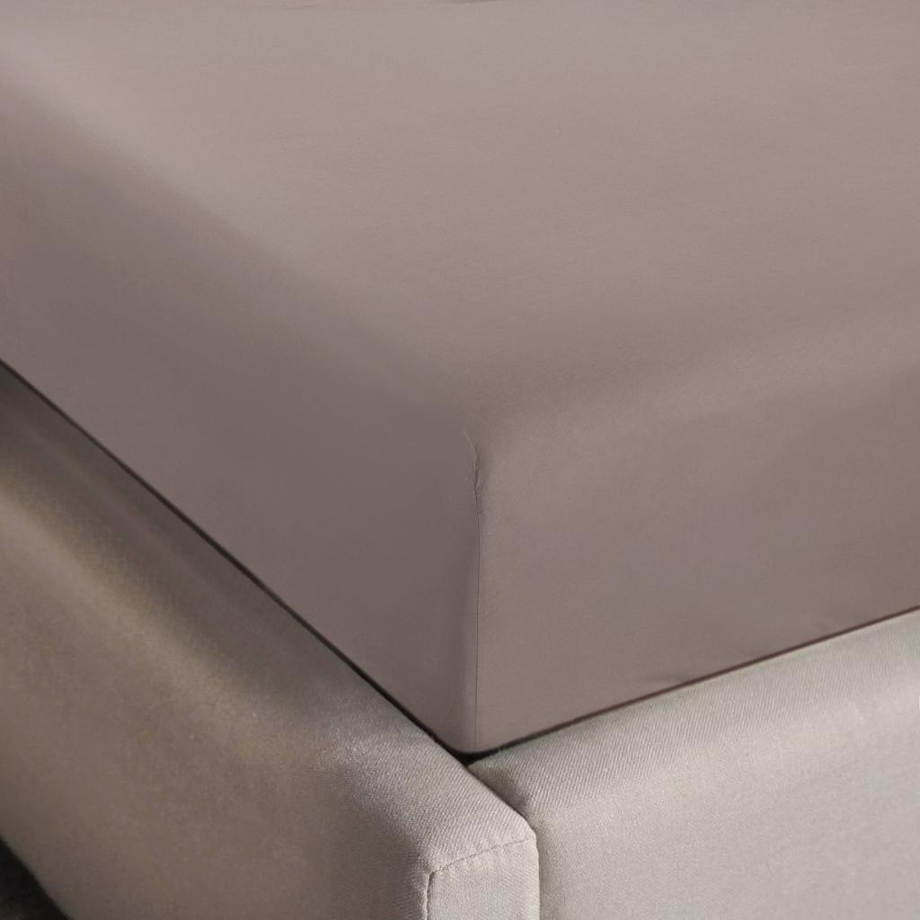 NOUS Kids katoenen kinderhoeslaken 150x70 cm - taupe