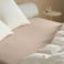 NOUS Living percale katoenen hoeslaken (tot 25 cm) - zand