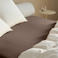 NOUS Living percale katoenen hoeslaken (tot 25 cm) - donkerbruin