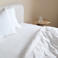 NOUS Living percale katoenen hoeslaken (tot 25 cm) - wit