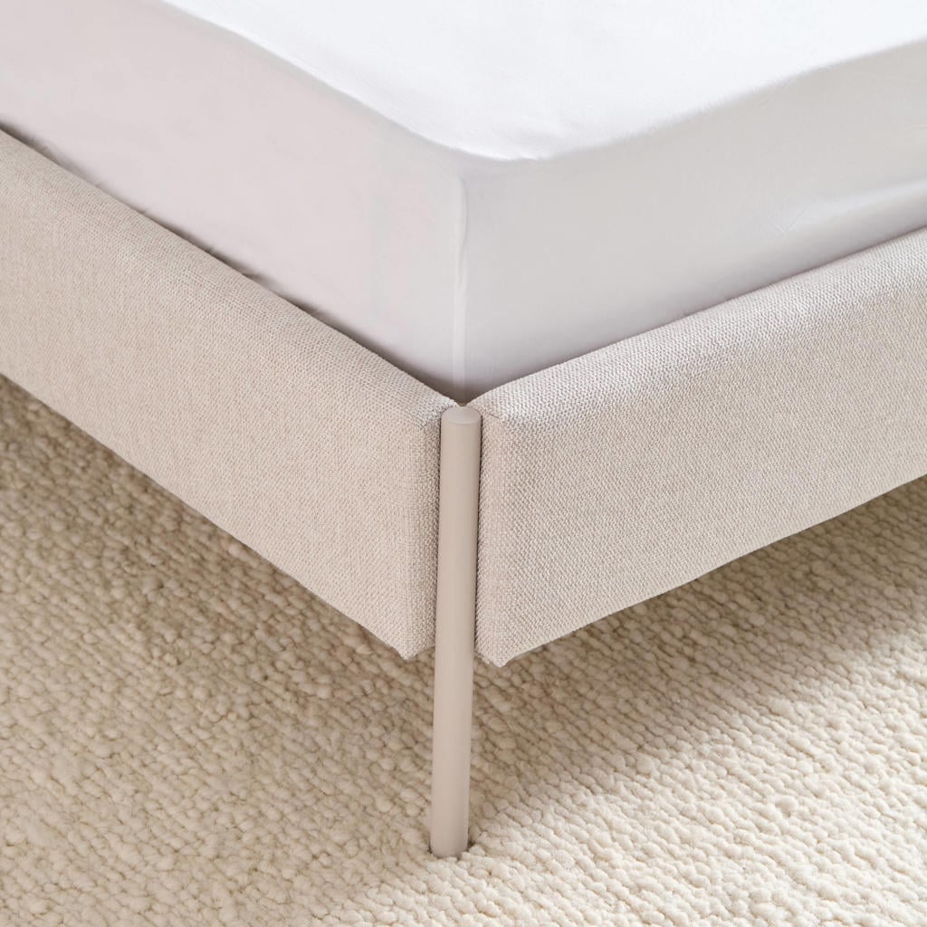 NOUS Living perkalen hoeslaken (tot 25 cm) - wit