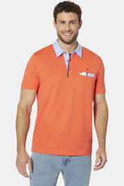 thumbnail: Babista regular fit polo +FIT Collectie Plus Size - lichtrood