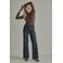 Para Mi regular waist flared jeans - donkerblauw