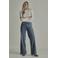 Para Mi wide leg jeans - middelblauw