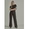 Para Mi wide leg broek - bruin