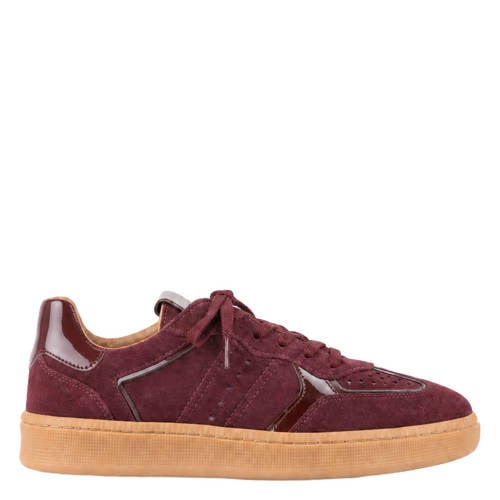 DWRS Mirabel leren sneakers bordeaux