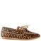DWRS LATTY leopard leren bootschoenen met panterprint - bruin