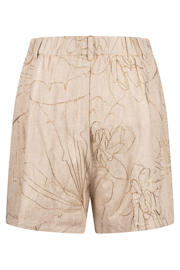 thumbnail: NUKUS regular waist gebloemde casual short beige
