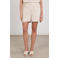 NUKUS regular waist gebloemde casual short beige
