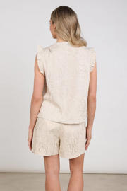 thumbnail: NUKUS gebloemde top beige