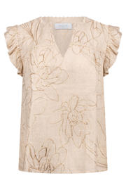 thumbnail: NUKUS gebloemde top beige