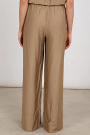 thumbnail: NUKUS wide leg high waist broek camel