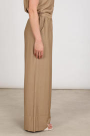 thumbnail: NUKUS wide leg high waist broek camel
