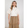 NUKUS blouse met pailletten ecru