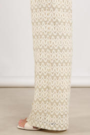 thumbnail: NUKUS wide leg regular waist broek ecru