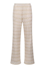thumbnail: NUKUS wide leg regular waist broek ecru