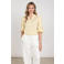 NUKUS blouse broderie lichtgeel