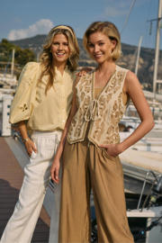 thumbnail: NUKUS blouse broderie lichtgeel