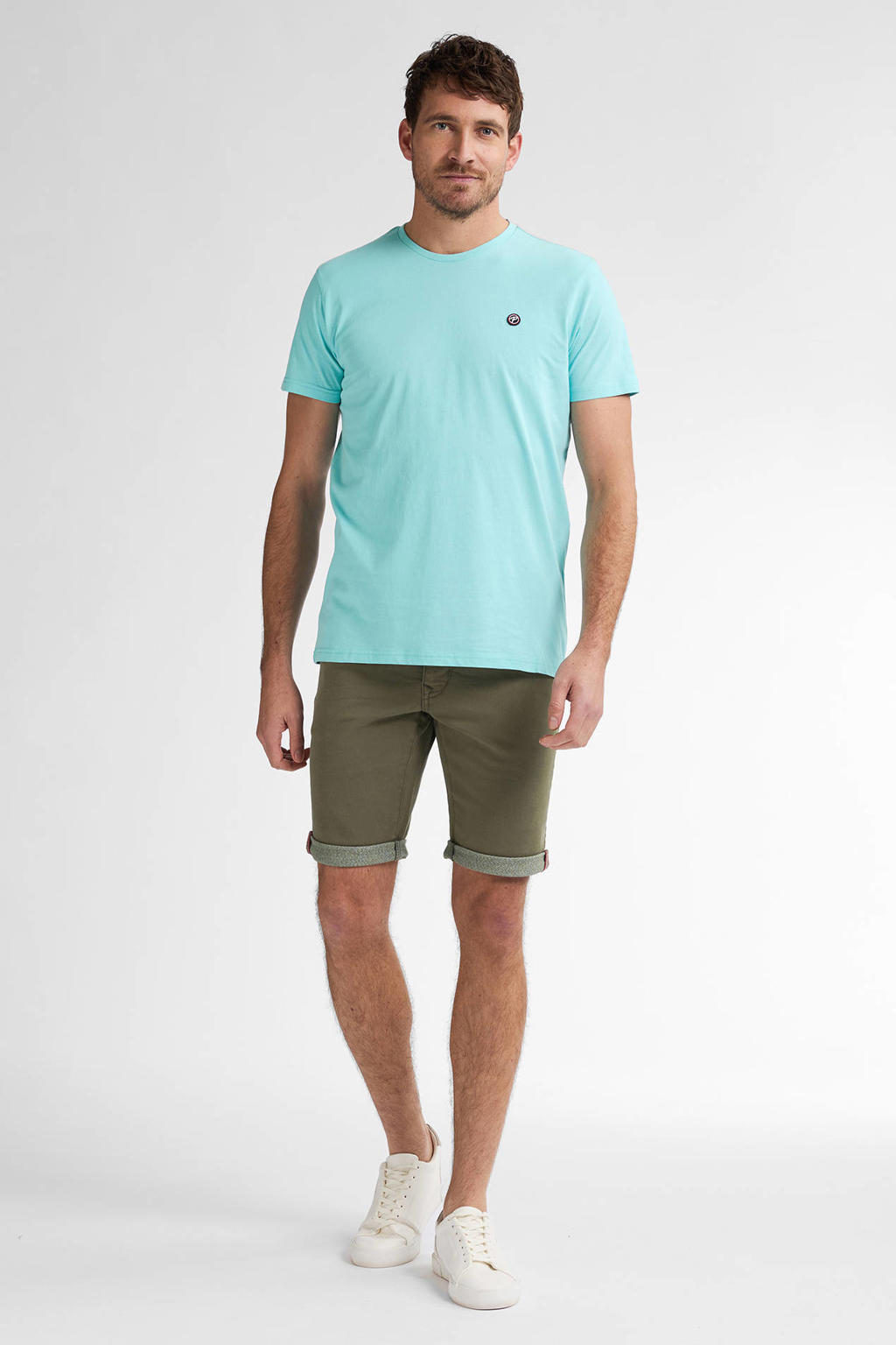 Petrol Industries denim slim short dusty army