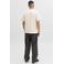 JACK & JONES relaxed T-shirt met textuur ecru