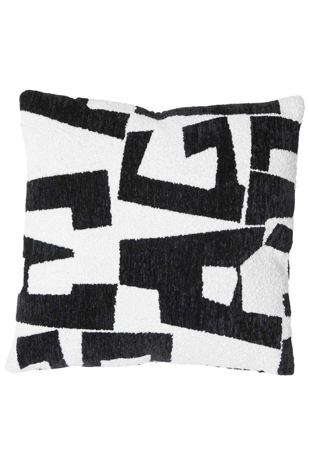 Light & Living sierkussen METRAL zwart+crème (45x45 cm)