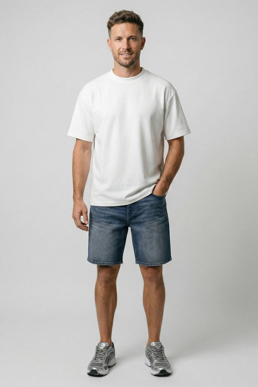 Cars regular short dark blue denim