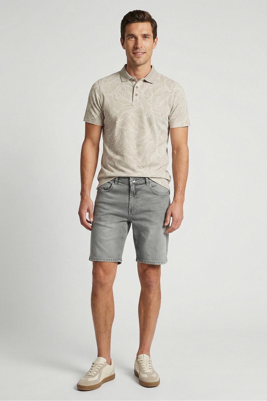 Cars regular short grey denim