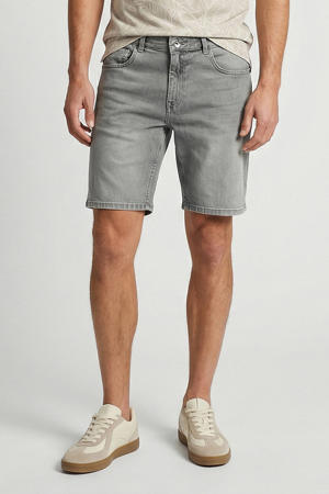 regular short grey denim
