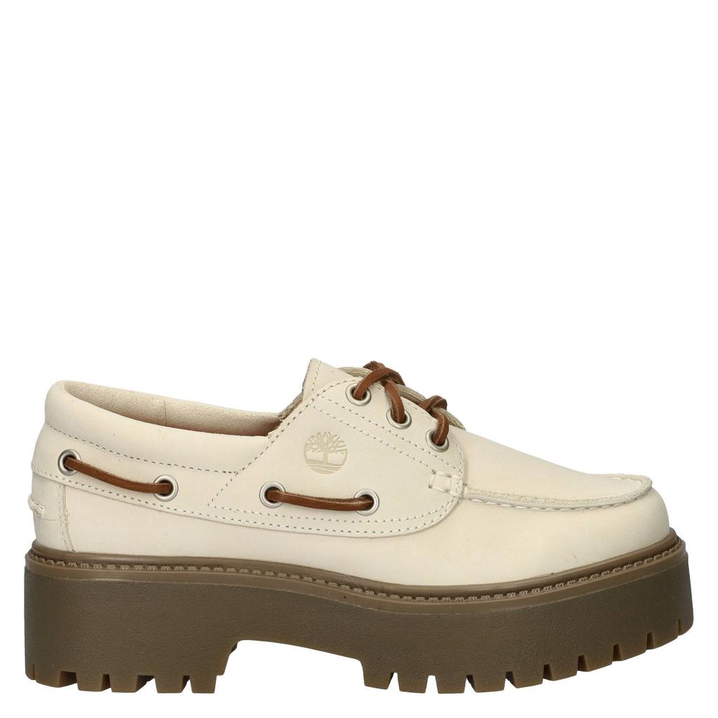 Timberland leren bootschoenen wit
