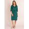 Ivy Beau travelstof midi jurk groen
