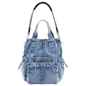 denim rugzak blauw