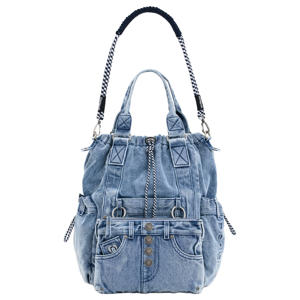 denim rugzak blauw