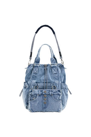 denim rugzak blauw