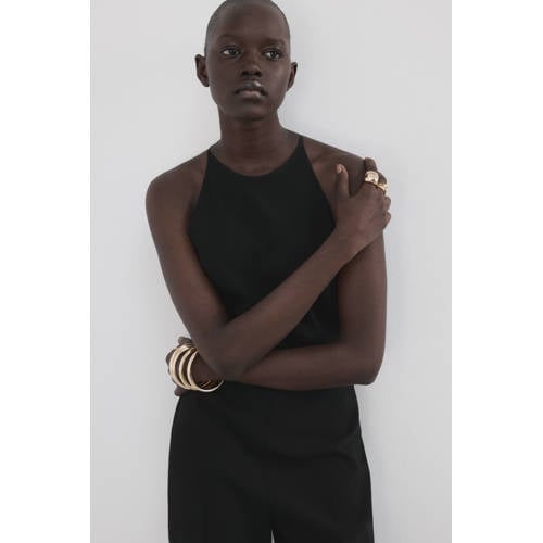 Mango jumpsuit zwart afbeelding