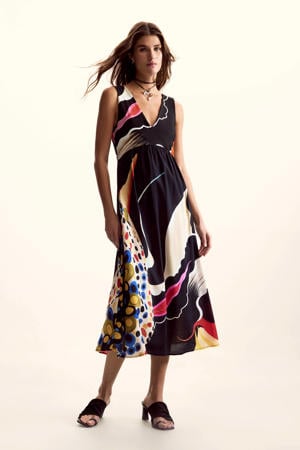 midi jurk multi