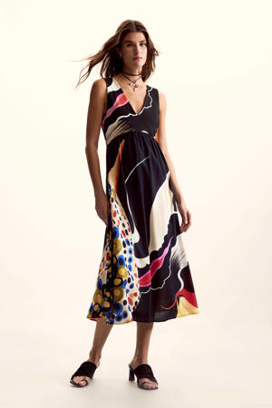 midi jurk multi