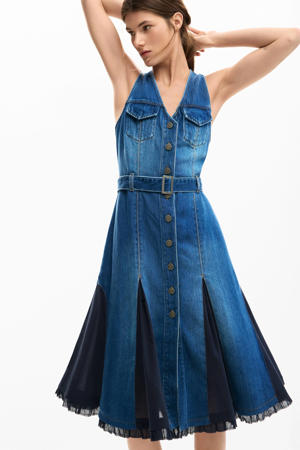 blousejurk medium blue denim