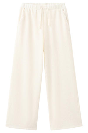 wide leg casual broek gebreid