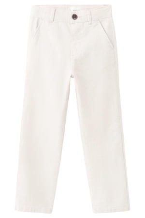 chino met linnen beige