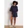 LOLALIZA regular waist casual short donkerblauw