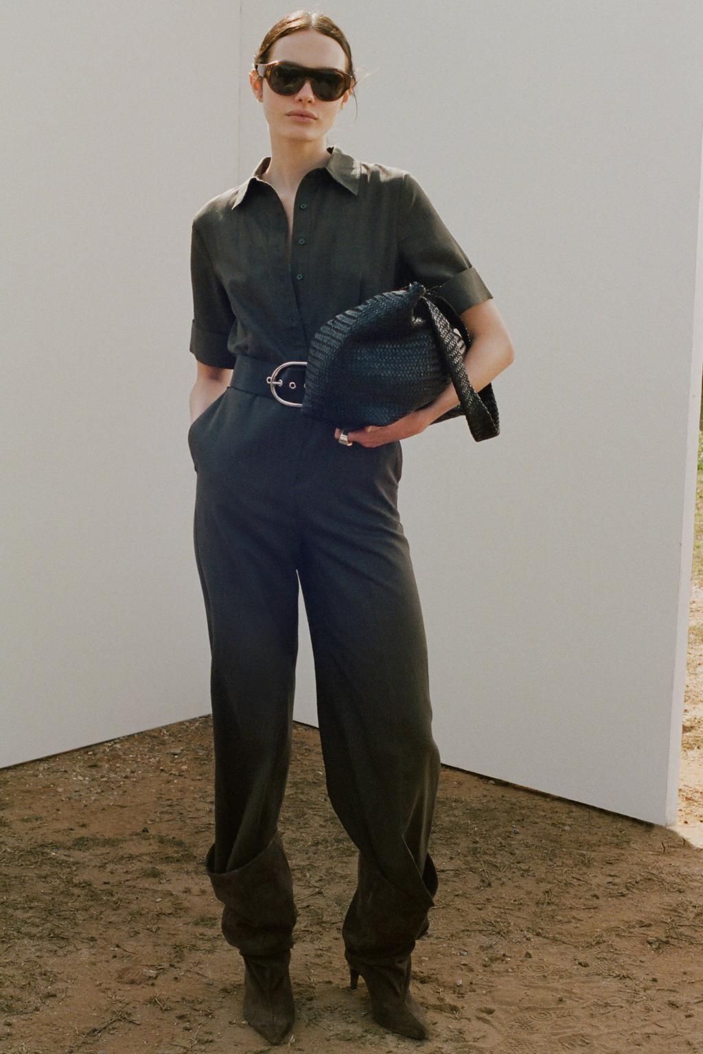 Mango jumpsuit kaki