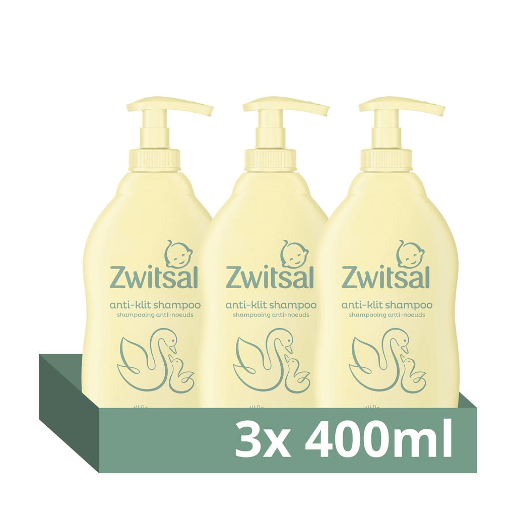 Zwitsal anti-klit shampoo - 3 x 400 ml