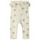 LIL' ATELIER BABY slim fit legging met ruches en print - ecru