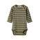LIL' ATELIER BABY gestreepte romper groen