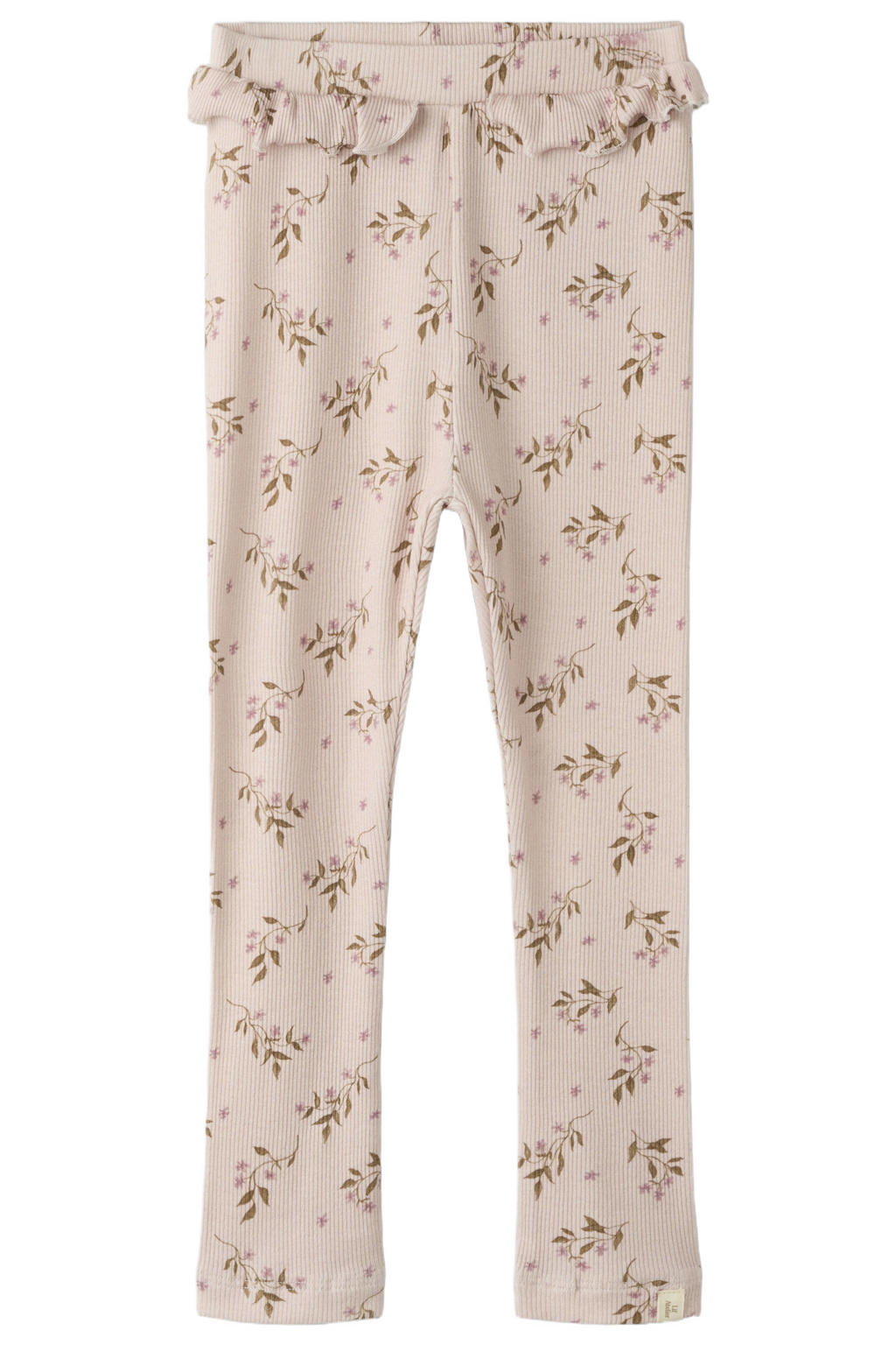 LIL' ATELIER MINI slim fit legging met textuur roze