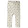 LIL' ATELIER BABY katoenen slim fit gebreide babybroek met print - ecru
