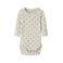 LIL' ATELIER BABY gebreide romper met print - ecru